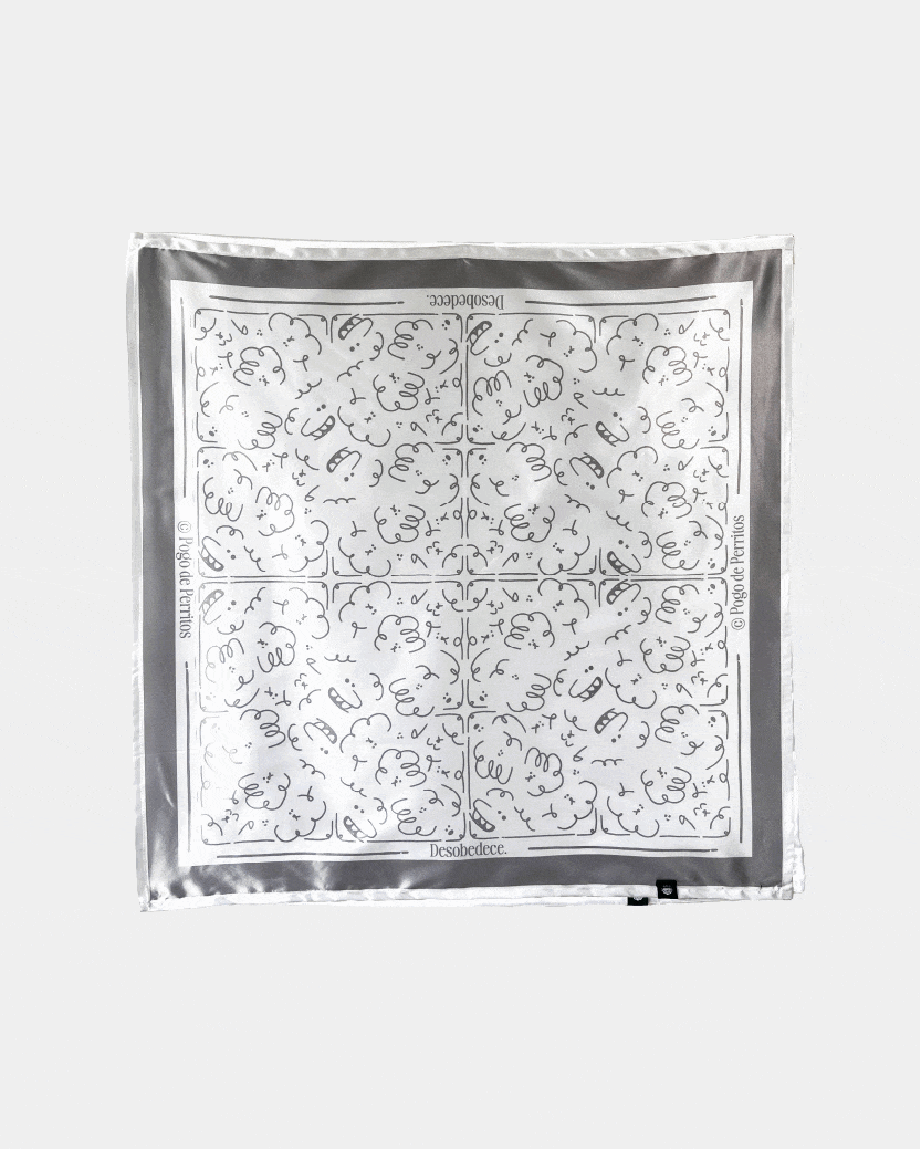 Pañoleta Pogo de Perritos Silver