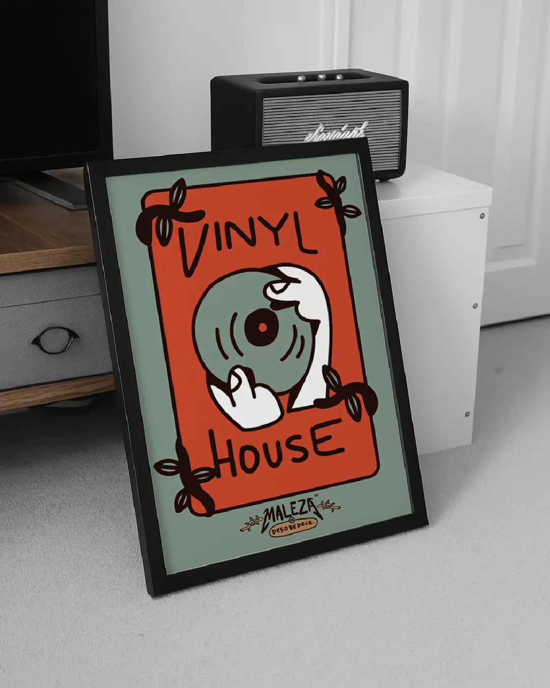 Póster Vinyl House – Maleza x Desobedece
